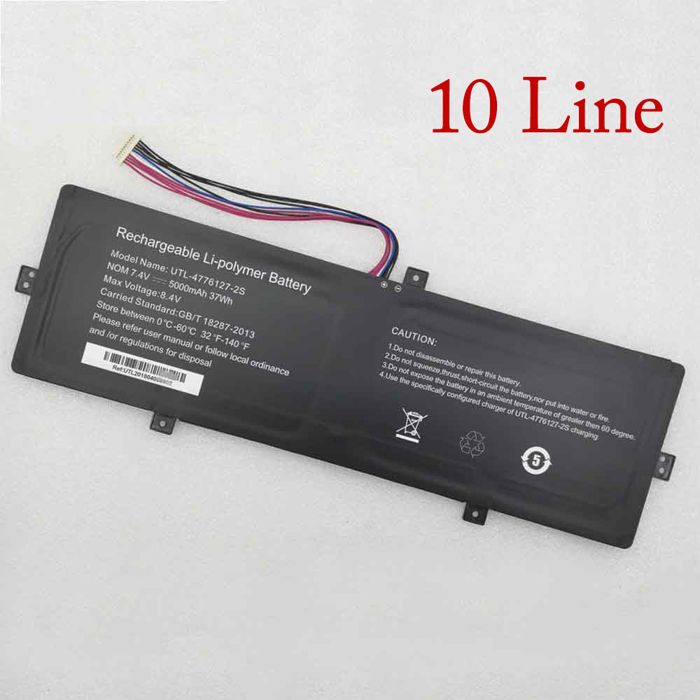 7.4V 5000mAh Rtdpart UTL-4776127-2S Replacement Battery