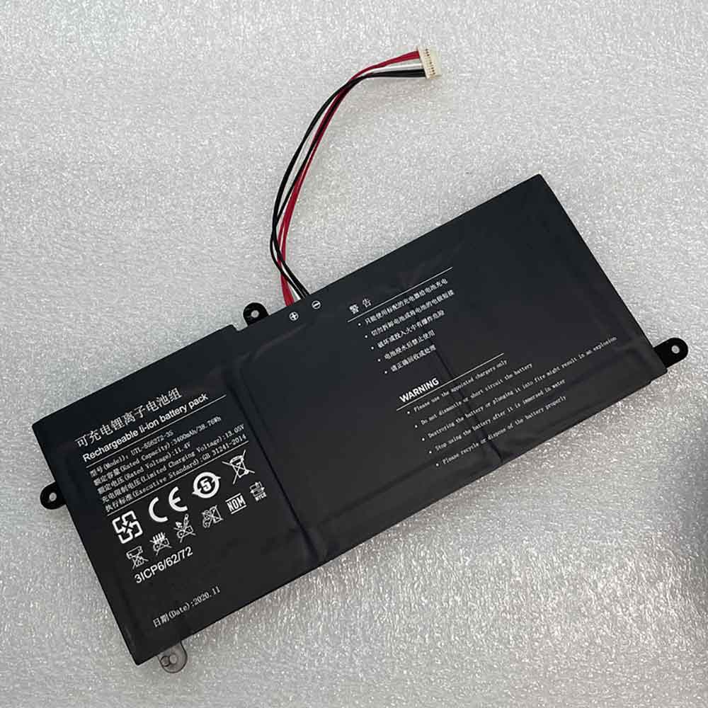 11.4V 3400mAh UTL-556272-3S Laptop Battery for Rtdpart UTL-556272-3S
