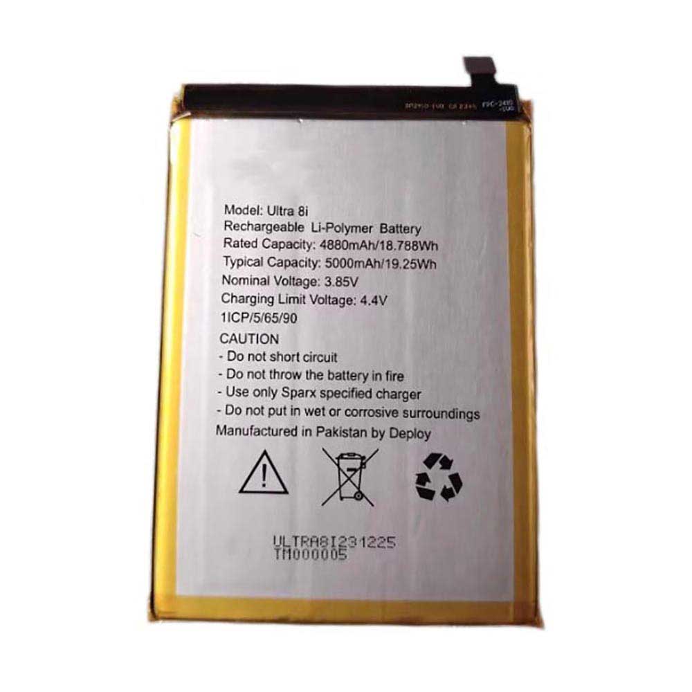 3.85V 5000mAh/19.25Wh Ultra-8i Smartphone Battery for Sparx Ultra 8i