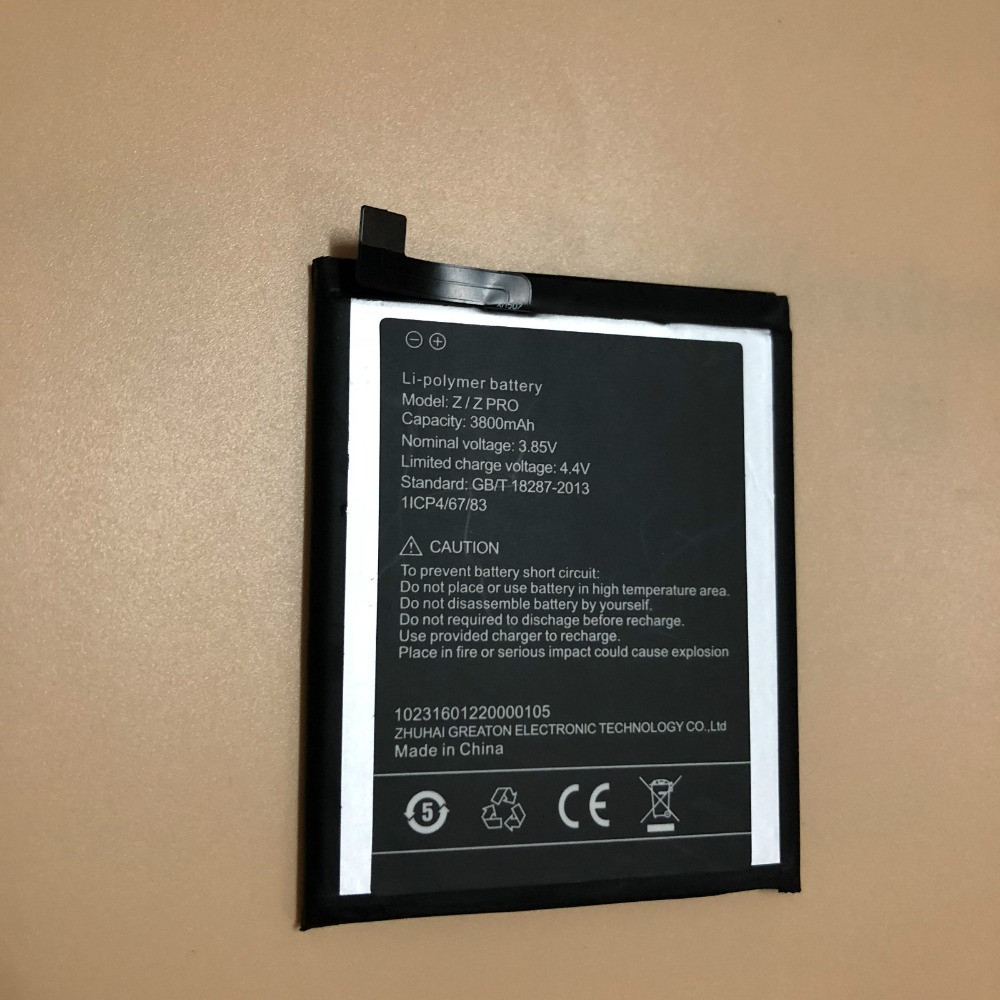 3.85V/4.4V 3780mAh Umi Umidigi Z - Z Pro Replacement Battery