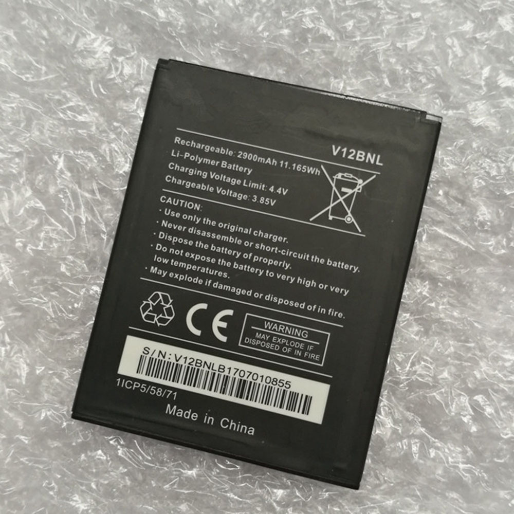 3.85V/4.4V 2900mAh/11.165WH Wiko V12BNL Replacement Battery