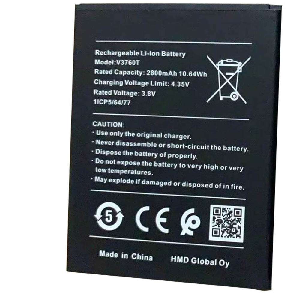 3.8V/4.35V 2800mAh/10.64WH Nokia V3760T Replacement Battery
