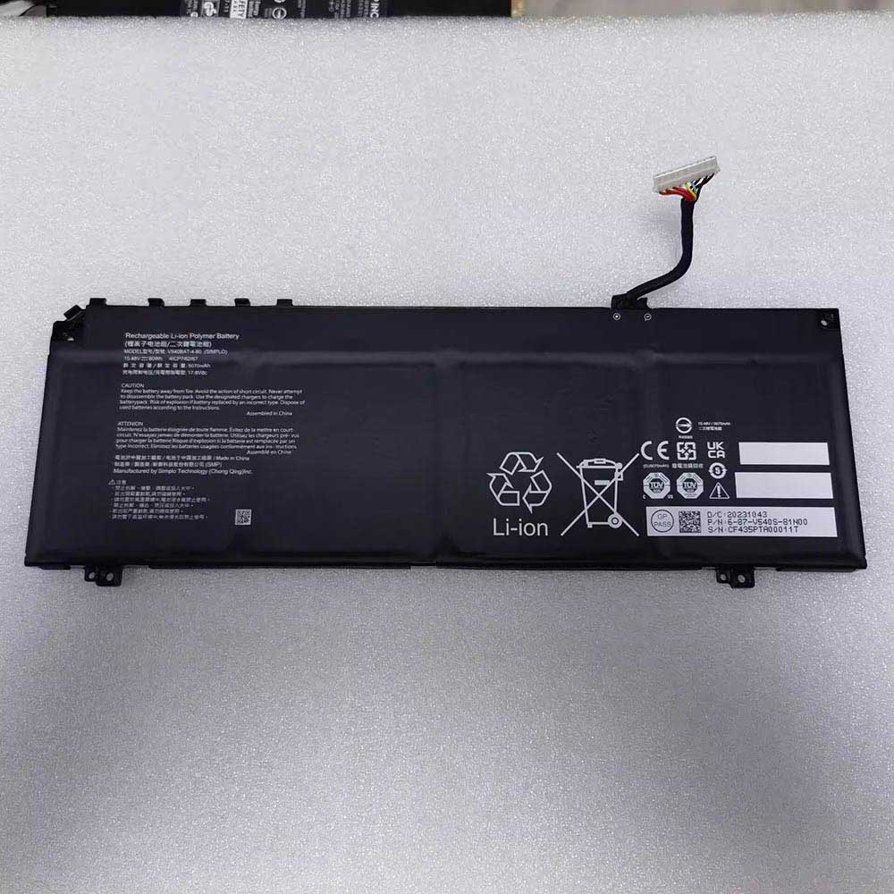 15.48V 5070mAh Mechrevo V540BAT-4-80 Replacement Battery