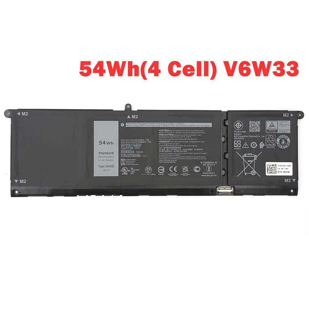 15V 54Wh(4 Cell) V6W33 Laptop Battery for Dell Inspiron 15 3510 3511 3515 3520 3525 3530 3535