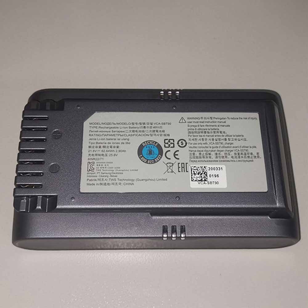 21.9V 62.62Wh 2.85Ah Samsung Jet 90 VS9000 JET90 Stick Vacuum Replacement Battery