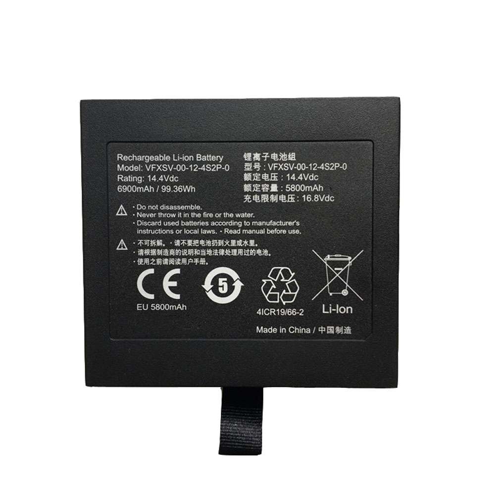 14.4V 83.52Wh/5800mAh Getac VFXSV-0 4ICR19/66-2 Series Replacement Battery