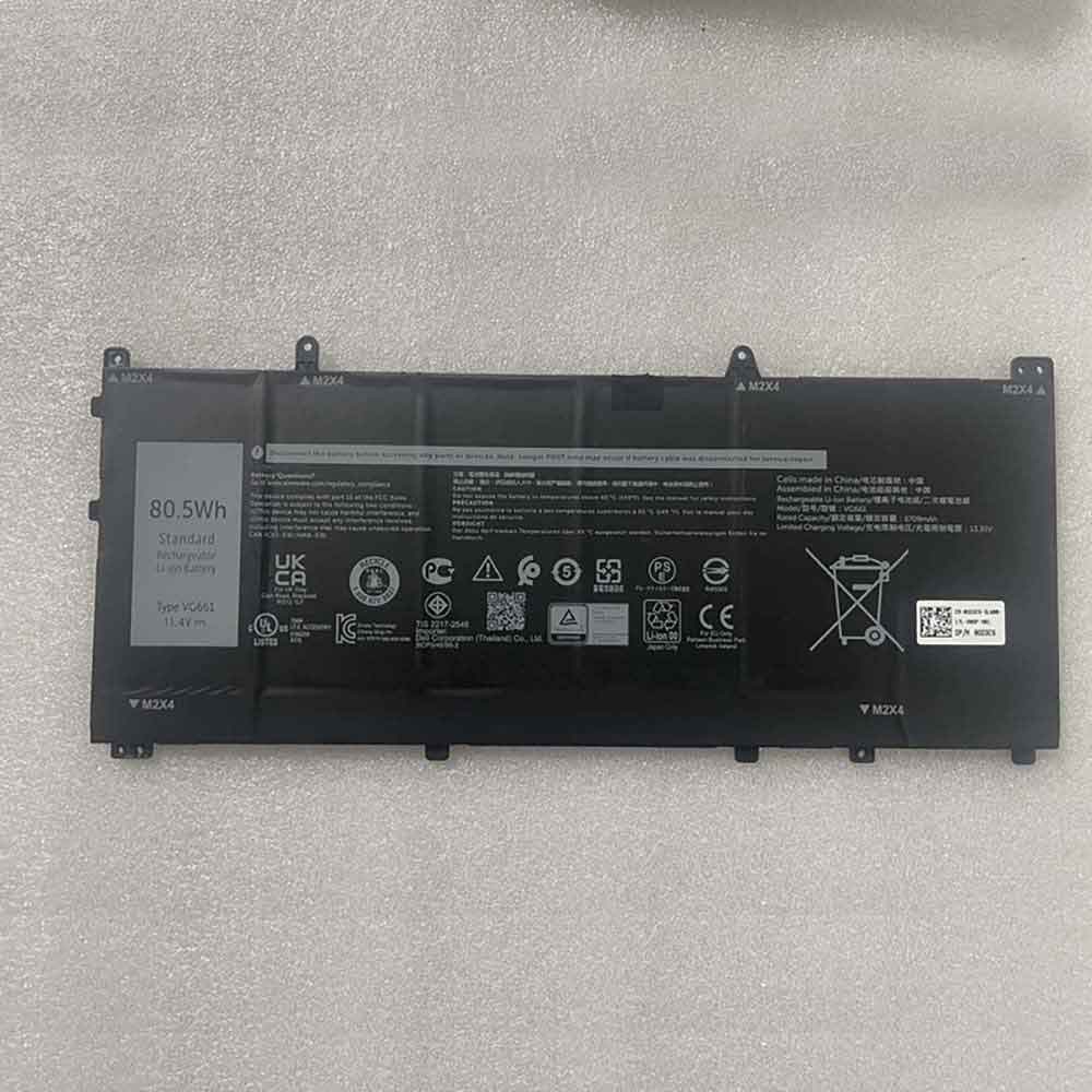 11.4V 6709mAh VG661 Laptop Battery for Dell Alienware X14