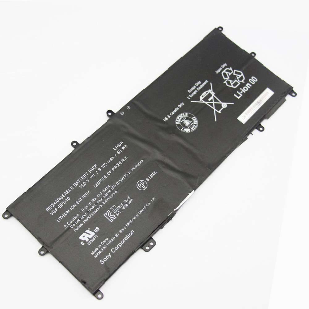 15.0V 48Wh/3170mAh VGP-BPS40 Laptop Battery for Sony Vaio Flip SVF 15A SVF15N17CXB SVF15N18PXB SVF15N28PXB