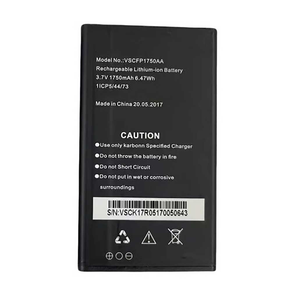 3.7V 1750mAh VSCFP1750AA Smartphone Battery for Kardonn VSCFP1750AA