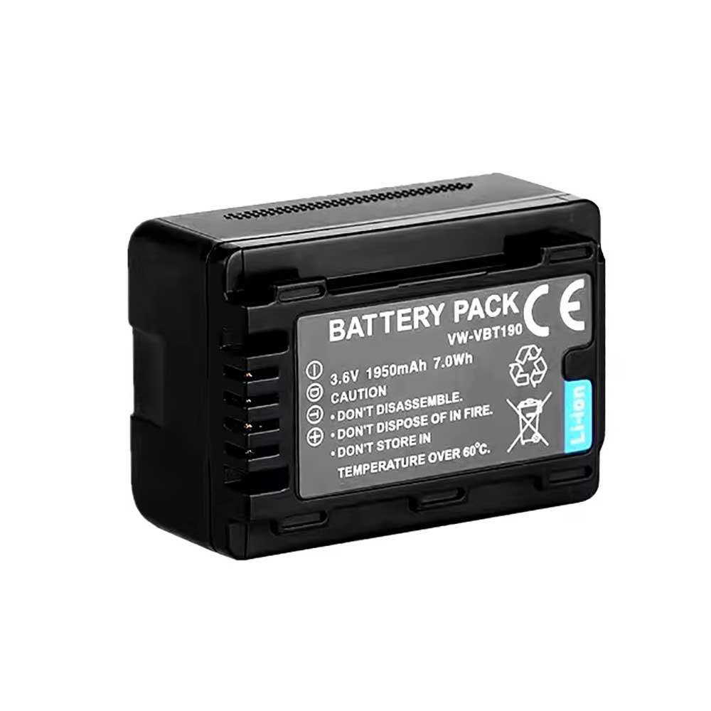 3.6V 1950mAh/7Wh VW-VBT190 Camera Battery for Panasonic HC-V720GK
