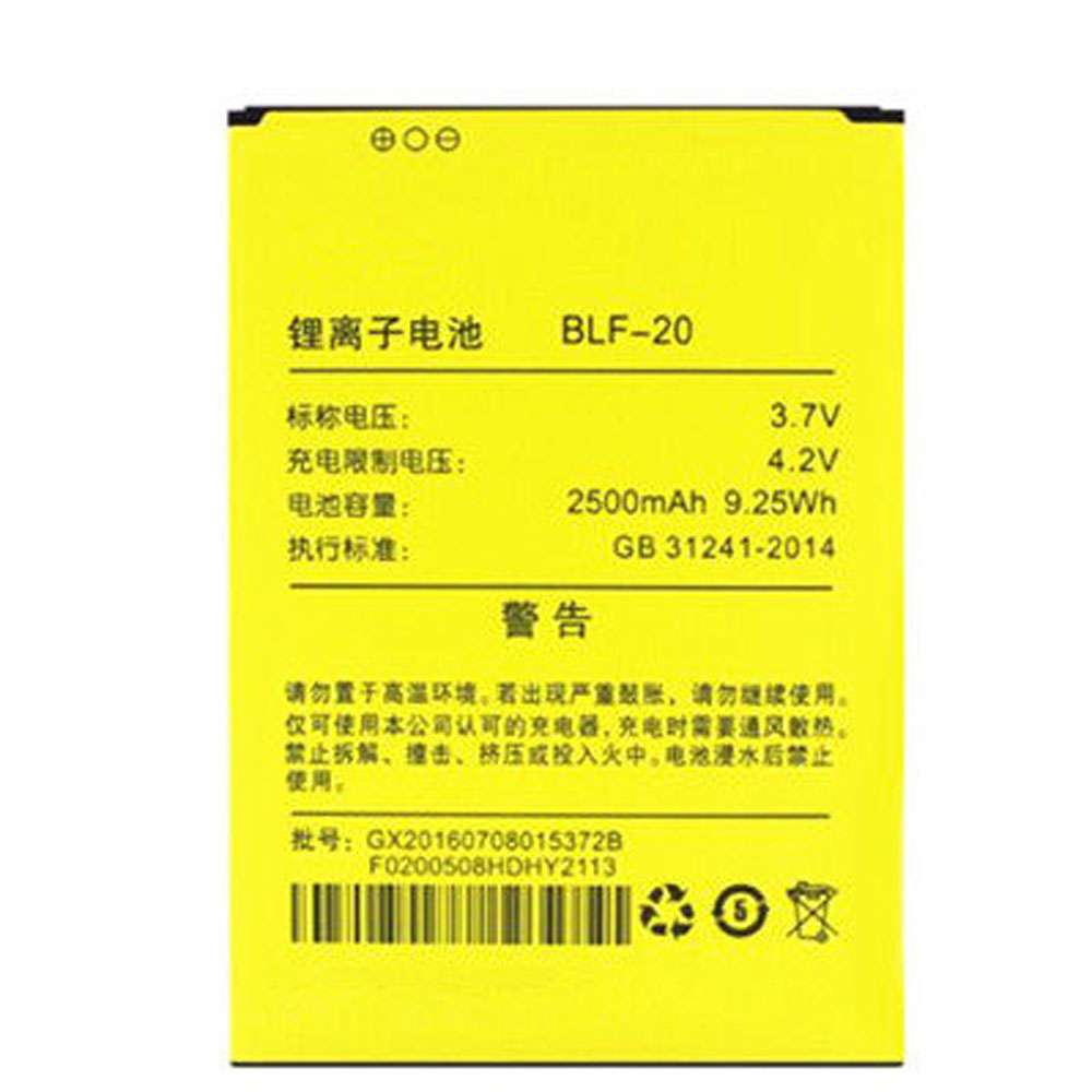 3.7V/4.2V 2500mAh/9.25WH BLF-20 Smartphone Battery for Lephone W9