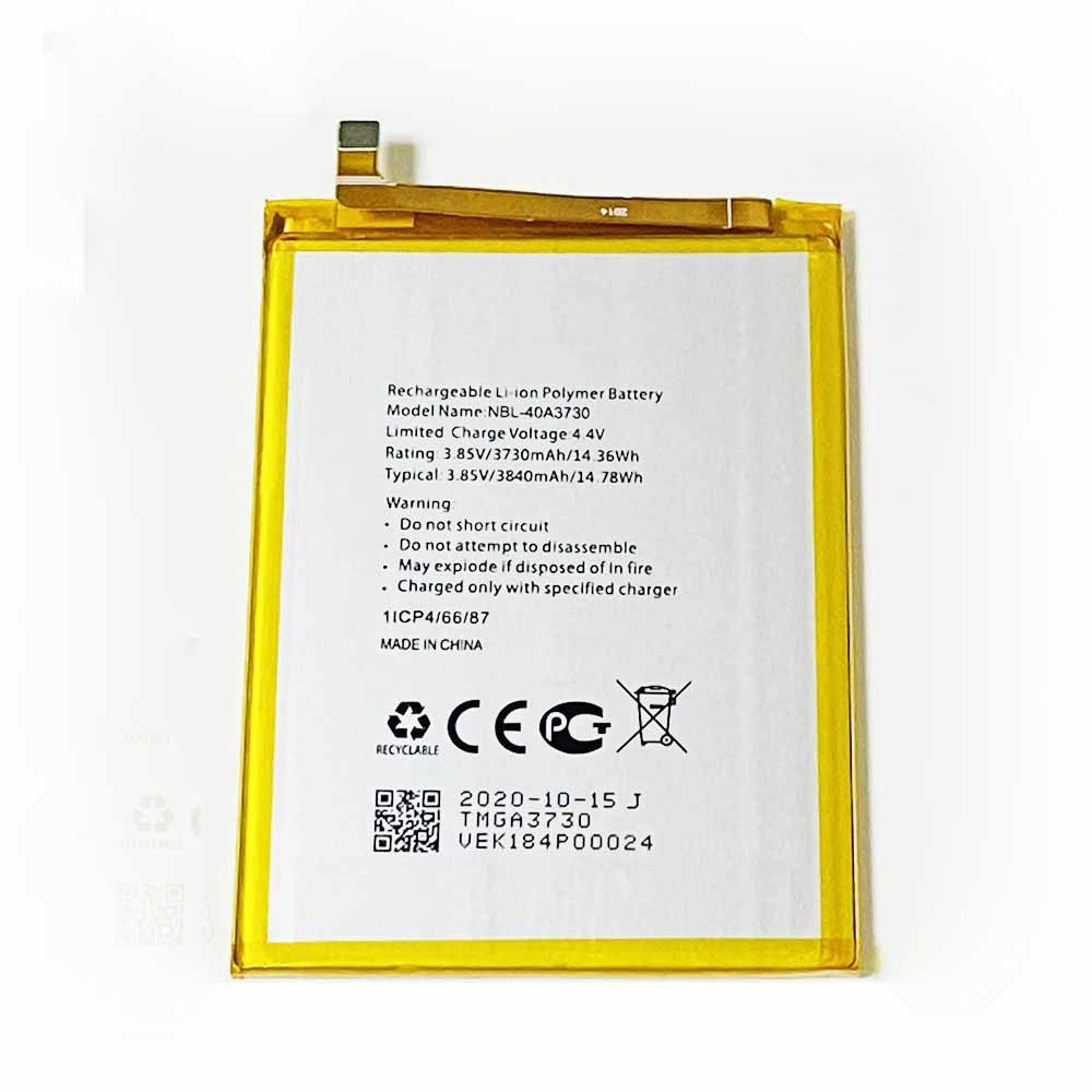 3.85V/4.4V 3730mAh/14.36WH NBL-40A3730 Smartphone Battery for TP-Link Neffos C9 TP707A