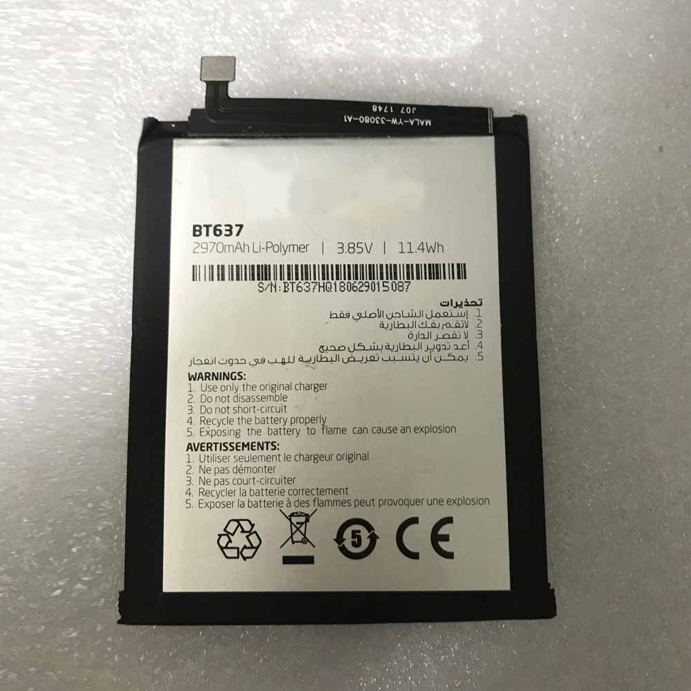 3.85V/4.4V 2970mAh/11.4WH BT637 Smartphone Battery for Condor phone