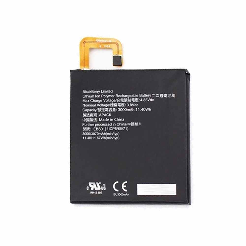 3.8V/4.35V 3000mAh/11.40WH Blackberry EB50 Replacement Battery