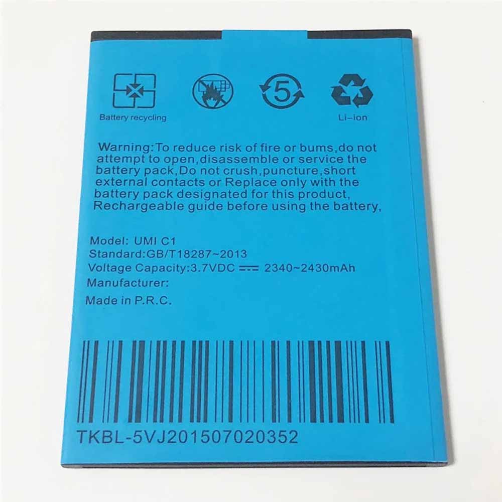 3.7V/4.2V 2340mAh Umidigi Umi C1 Replacement Battery