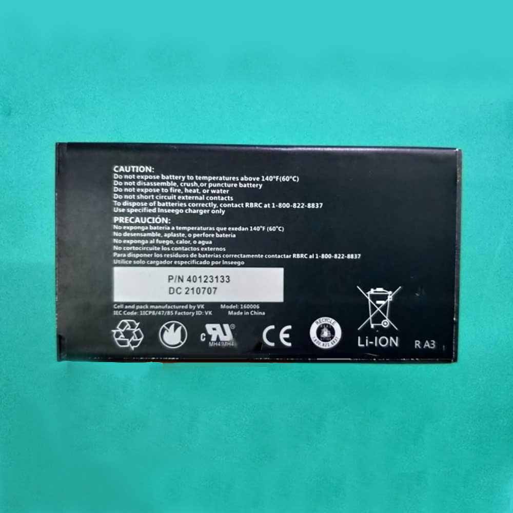 3.85V/4.4V 4900mAh/18.87WH 160006 Smartphone Battery for Inseego 160006