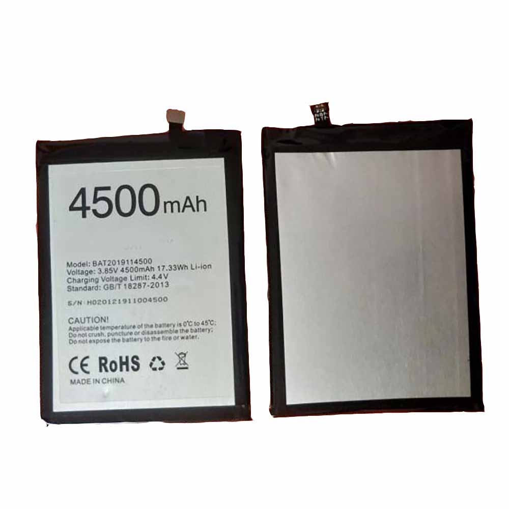 3.85V/4.4V 4500mAh/17.33WH BAT2019114500 Smartphone Battery for Doogee N30