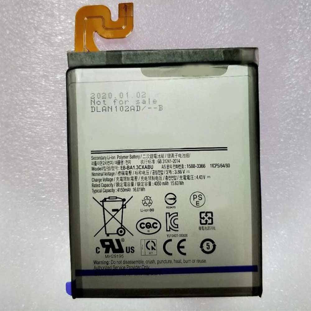 3.86V/4.43V 4050mAh/15.63WH EB-BA1.3CXABU Smartphone Battery for Samsung EB-BA1.3CXABU
