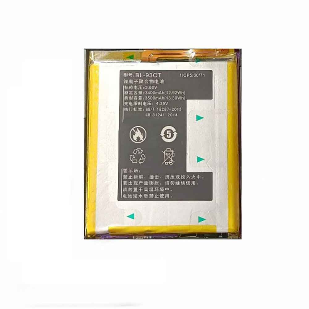 3.80V 4.35V 3400mAh/12.92WH BL-93CT Smartphone Battery for Koobee BL-93CT
