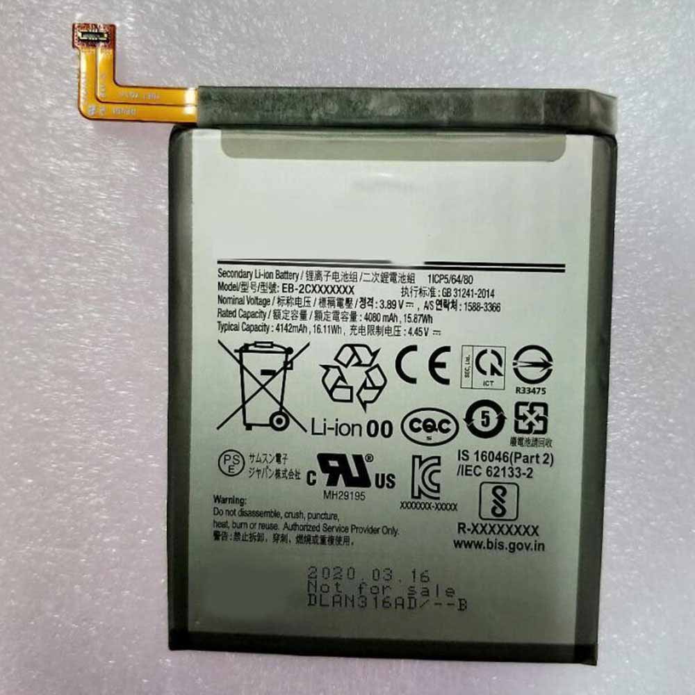 3.89V/4.45V 4080mAh/15.87WH EB-2CXXXXXXX Smartphone Battery for Samsung EB-2CXXXXXXX