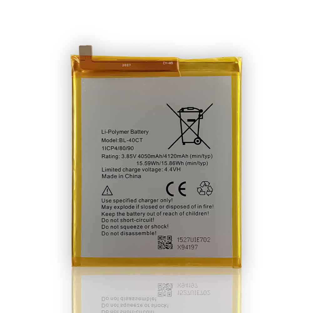 3.85V 4050mAh BL-40CT Smartphone Battery for Tecno Phantom 6 Plus