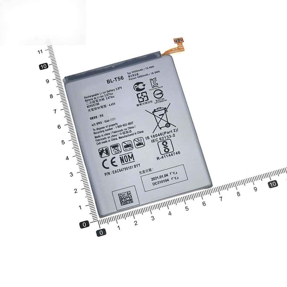3.87V 5000mAh BL-T56 Smartphone Battery for LG BL-T56