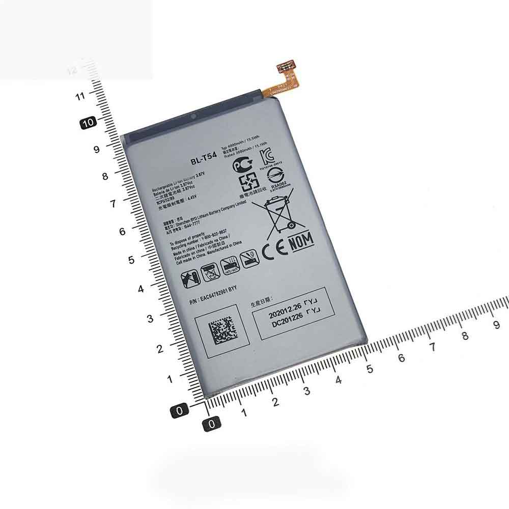 3.87V 4000mAh BL-T54 Smartphone Battery for LG BL-T54