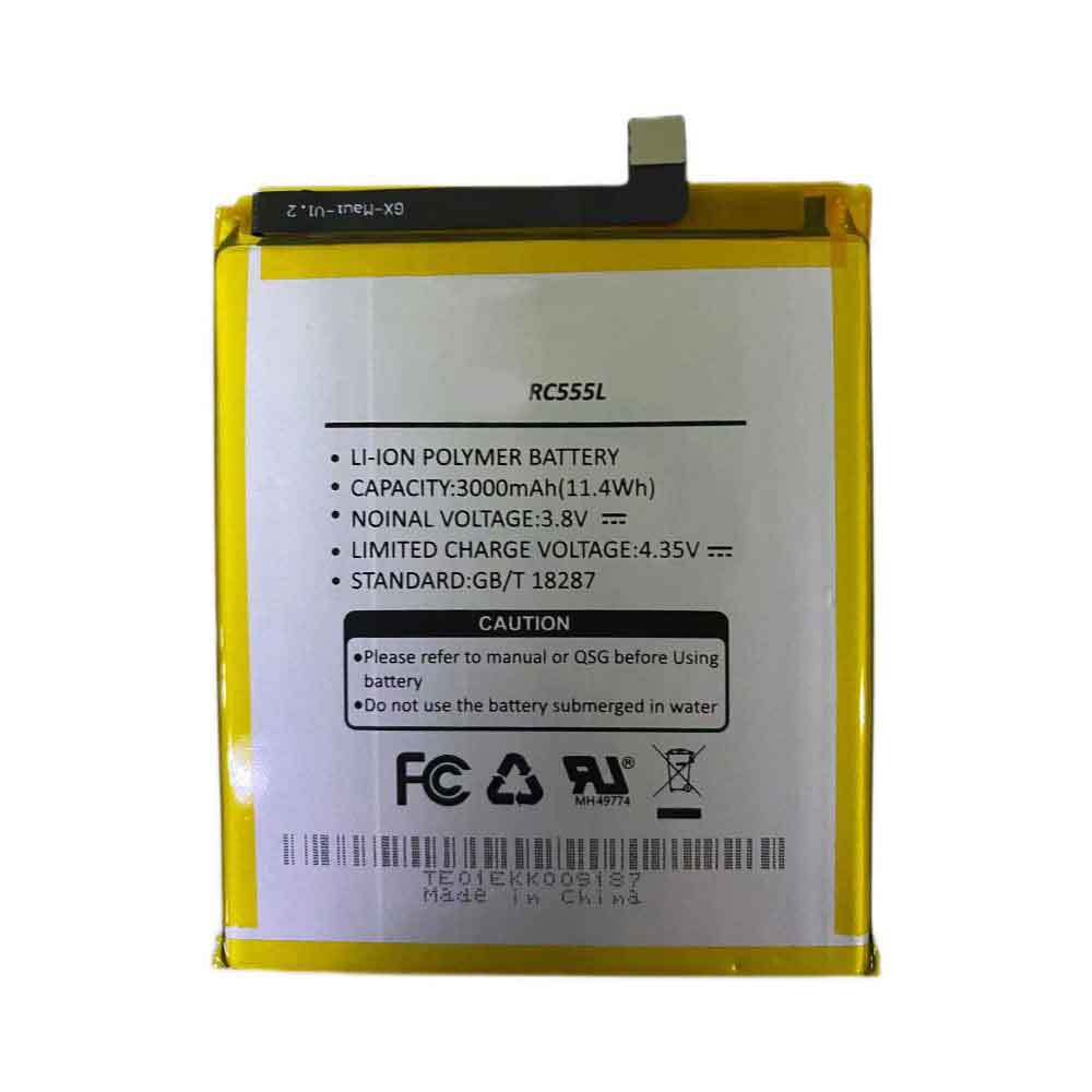 3.8V 3000mAh RC555L Smartphone Battery for Orbic Wonder RC555L