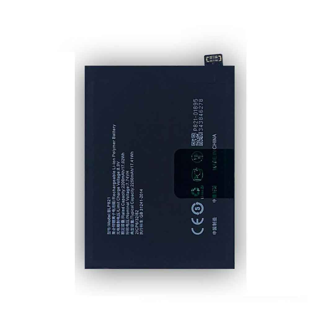 7.74V 2200mAh BLP821 Smartphone Battery for OPPO BLP821
