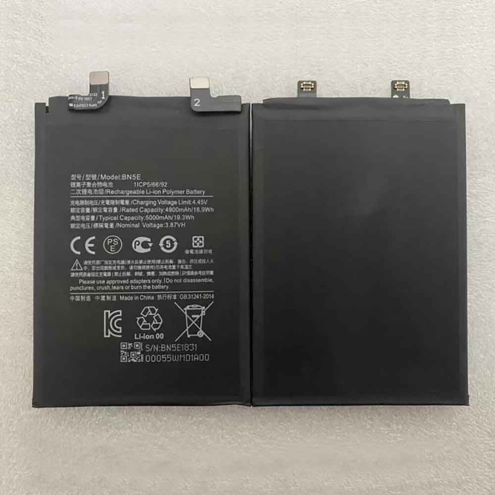 3.87V 5000mAh BN5E Smartphone Battery for Xiaomi BN5E
