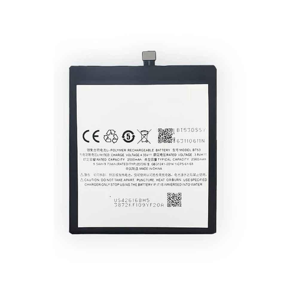 3.8V 2560mAh BT53 Smartphone Battery for Meizu Pro 6
