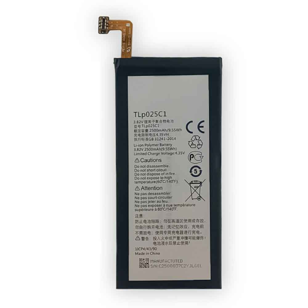 3.82V 2500mAh TLP025C1 Smartphone Battery for Alcatel One Touch Pop 4 Plus OT-5056D