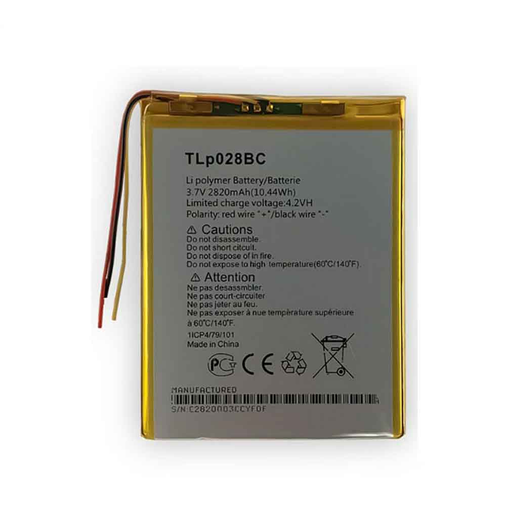 3.7V 2820mAh TLp028BC Smartphone Battery for Alcatel OneTouch Pixi 3