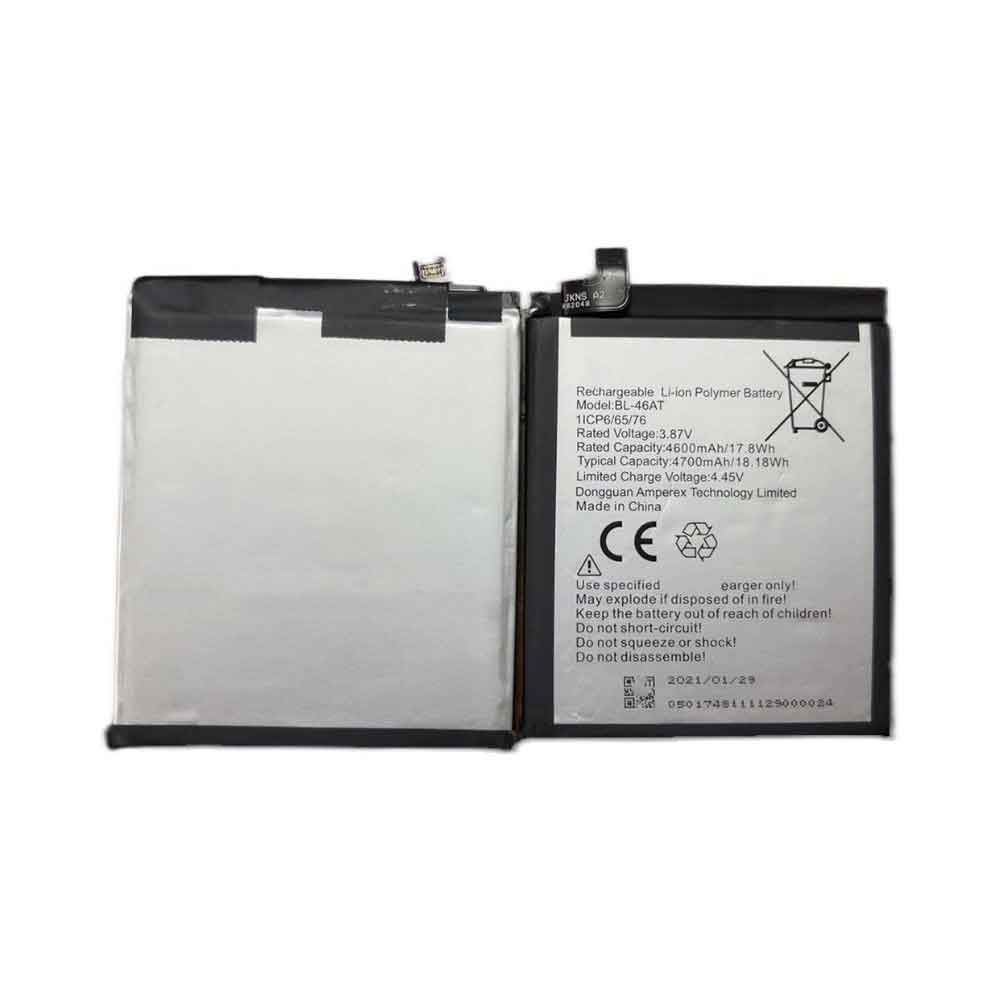 3.87V 4700mAh BL-46AT Smartphone Battery for Tecno BL-46AT