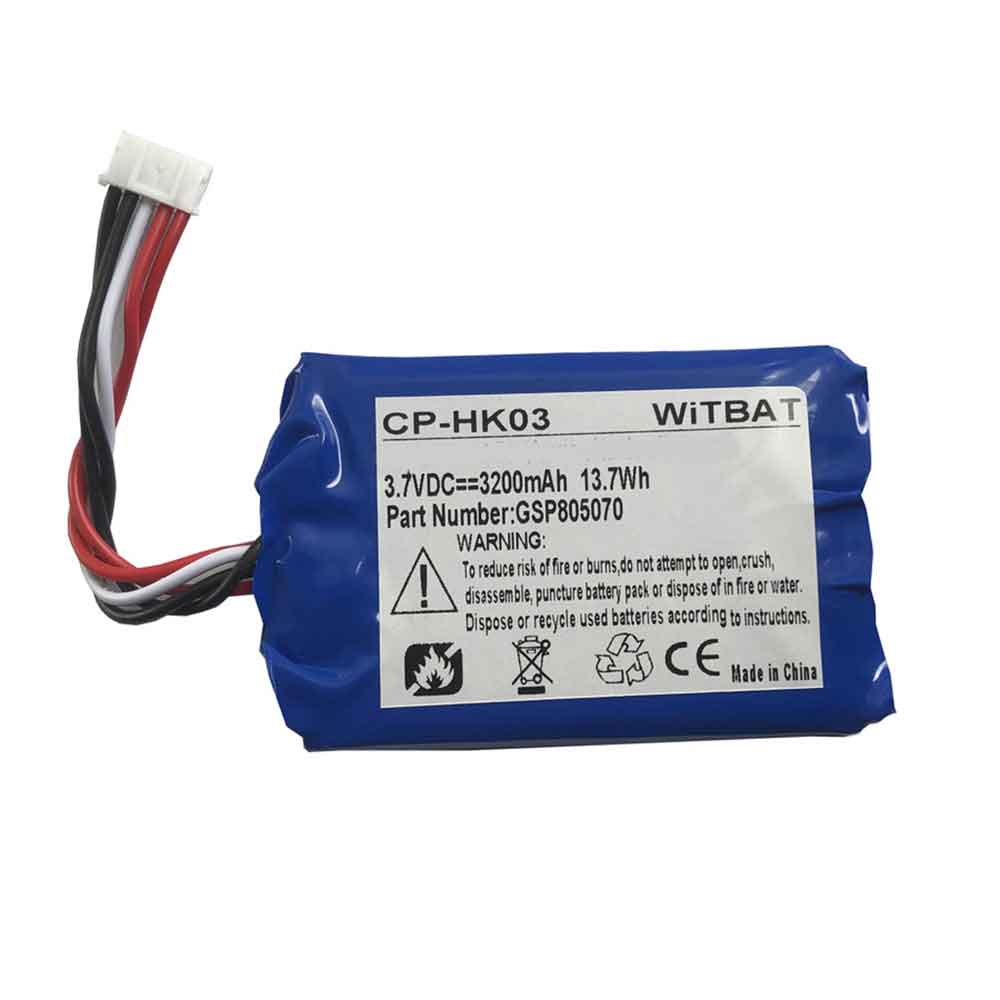 3.7V 3200mAh GSP805070 Bluetooth Speakers Battery for Harman Kardon Esquire 2