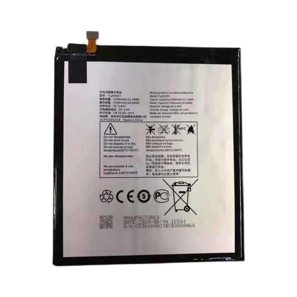 3.85V 5500mAh TLP053C1 Tablet Battery for Alcatel TLP053C1