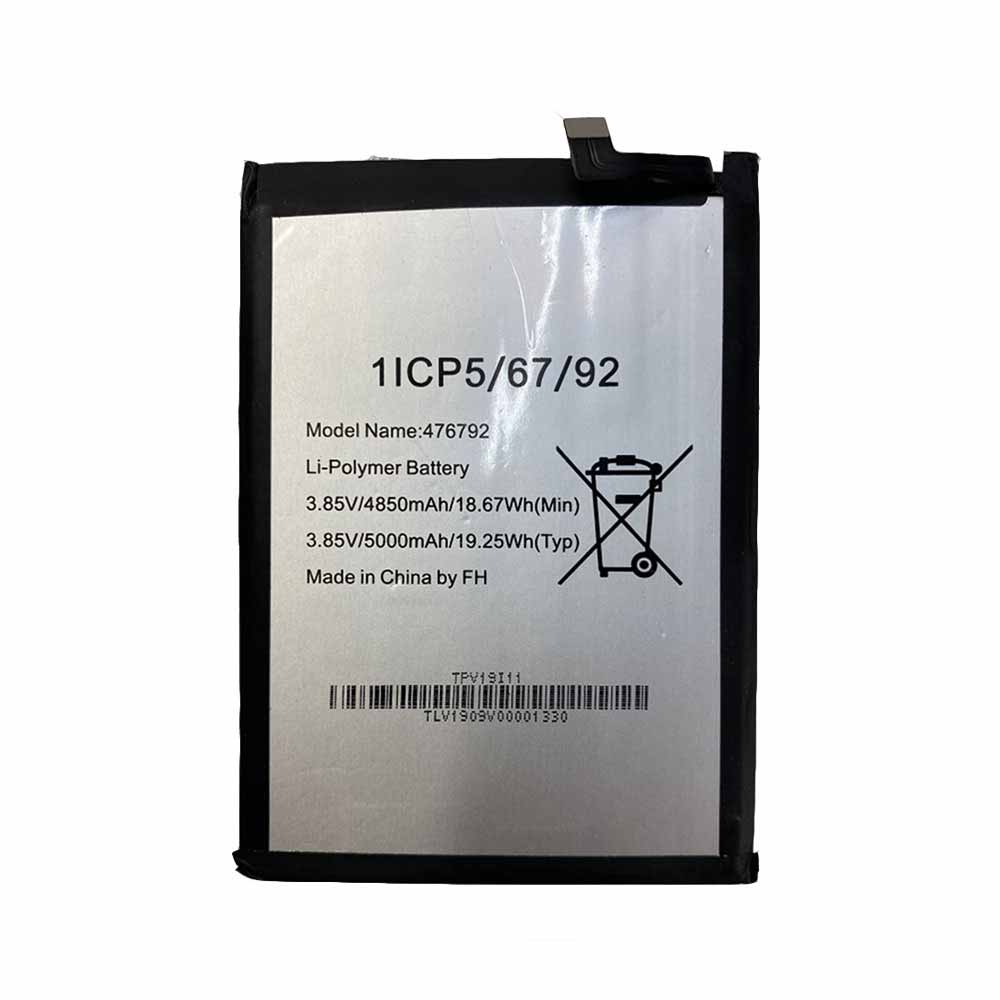 3.85V/4.4V 4850mAh/18.67WH 476792 Smartphone Battery for Wiko Power U10