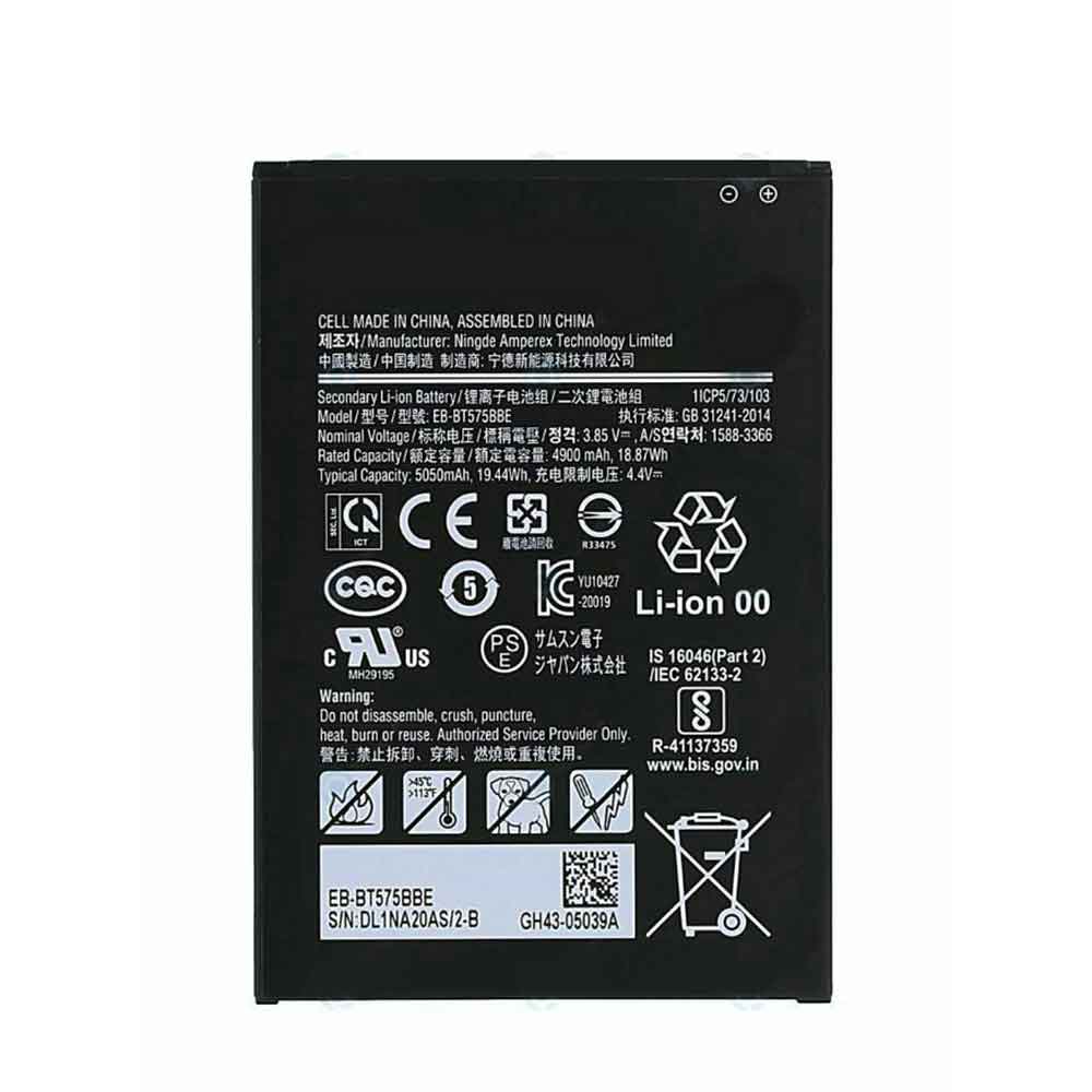 3.85V 5050mAh EB-BT575BBE Tablet Battery for Samsung Galaxy Tab Active 3 SM-T570 SM-T575