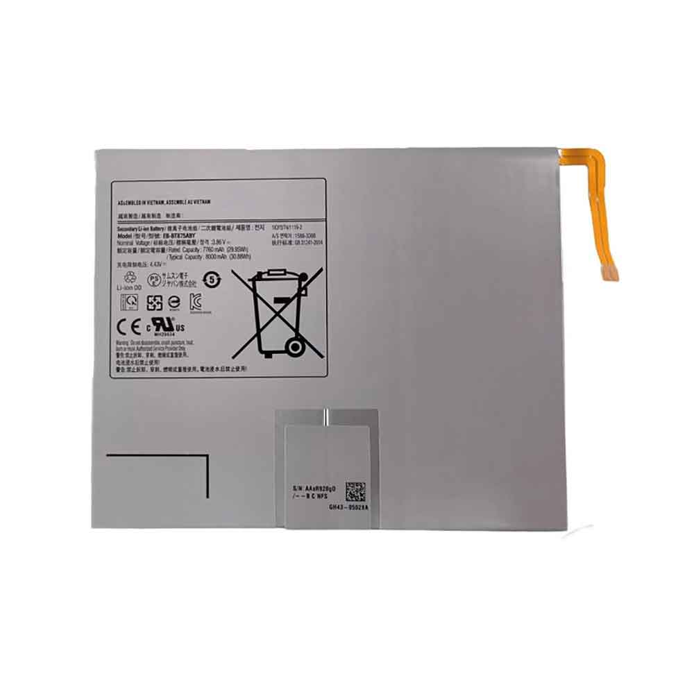 3.86V 8000mAh EB-BT875ABY Tablet Battery for Samsung Galaxy Tab S7