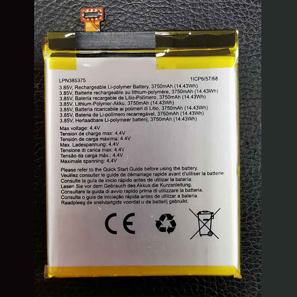 3.85V 4.4V 3750mAh 14.43WH Crosscall Core-X4 Replacement Battery