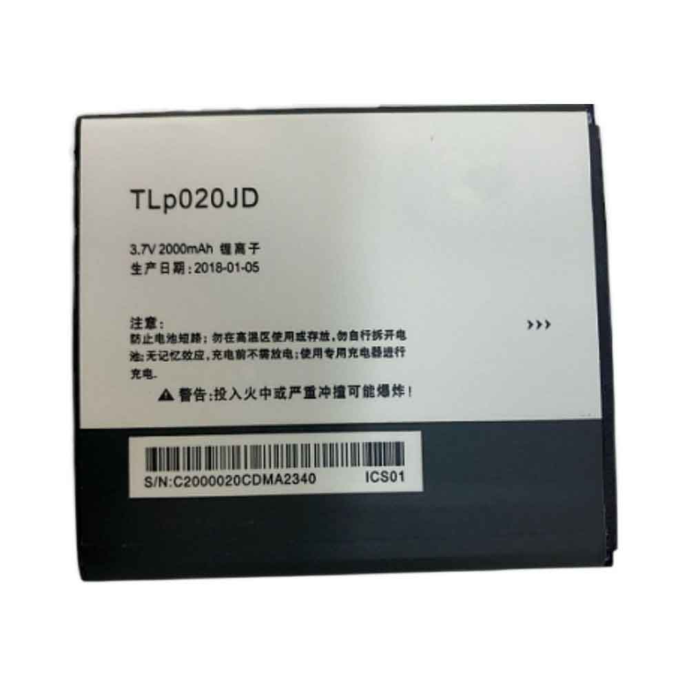 3.7V 2000mAh TLp020JD Smartphone Battery for TCL P520L P518L