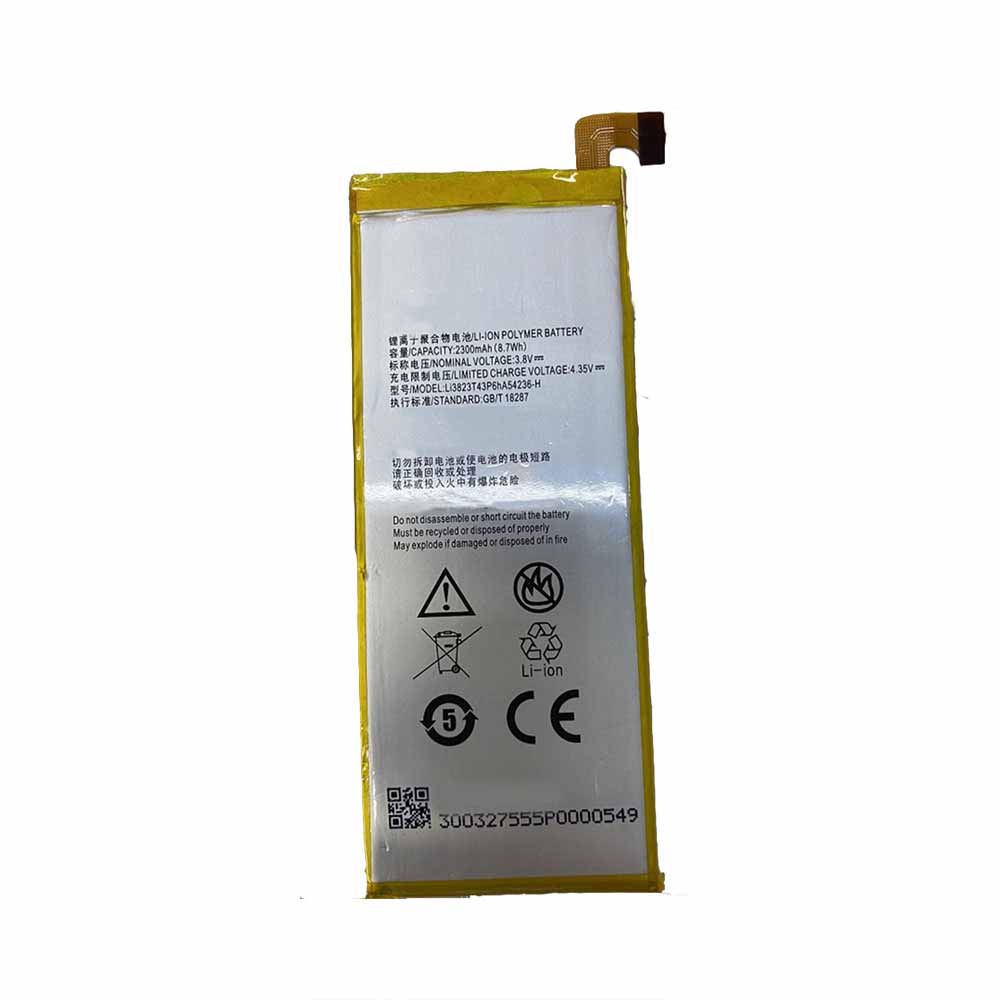 3.8V 4.35V 2300mAh 8.7WH Li3824T43P6hA54236-H Smartphone Battery for ZTE S2003/2/5