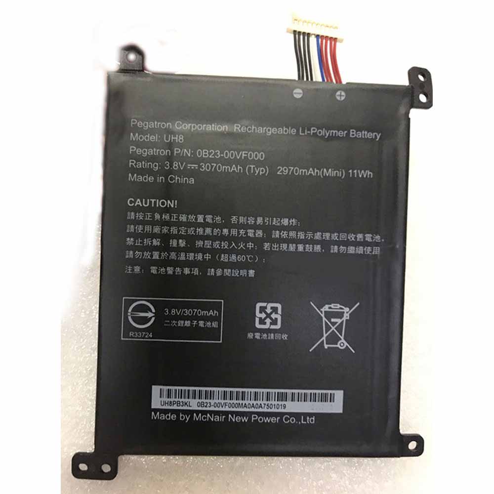 3.8V 2970mAh 11WH 0B23-00VF000 Tablet Battery for Pegatron Corporation Tab