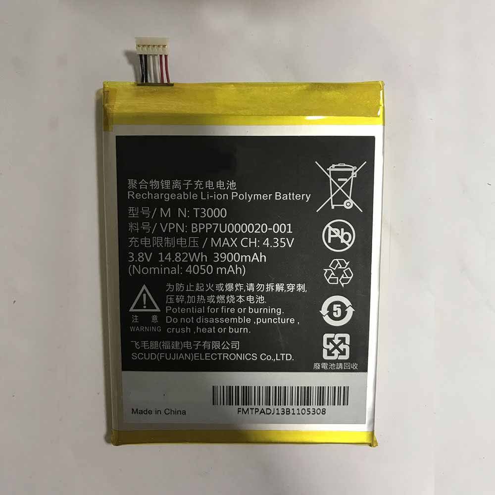 3.8V 4.35V 3900mAh 14.82WH T3000 Smartphone Battery for InFocus T3000