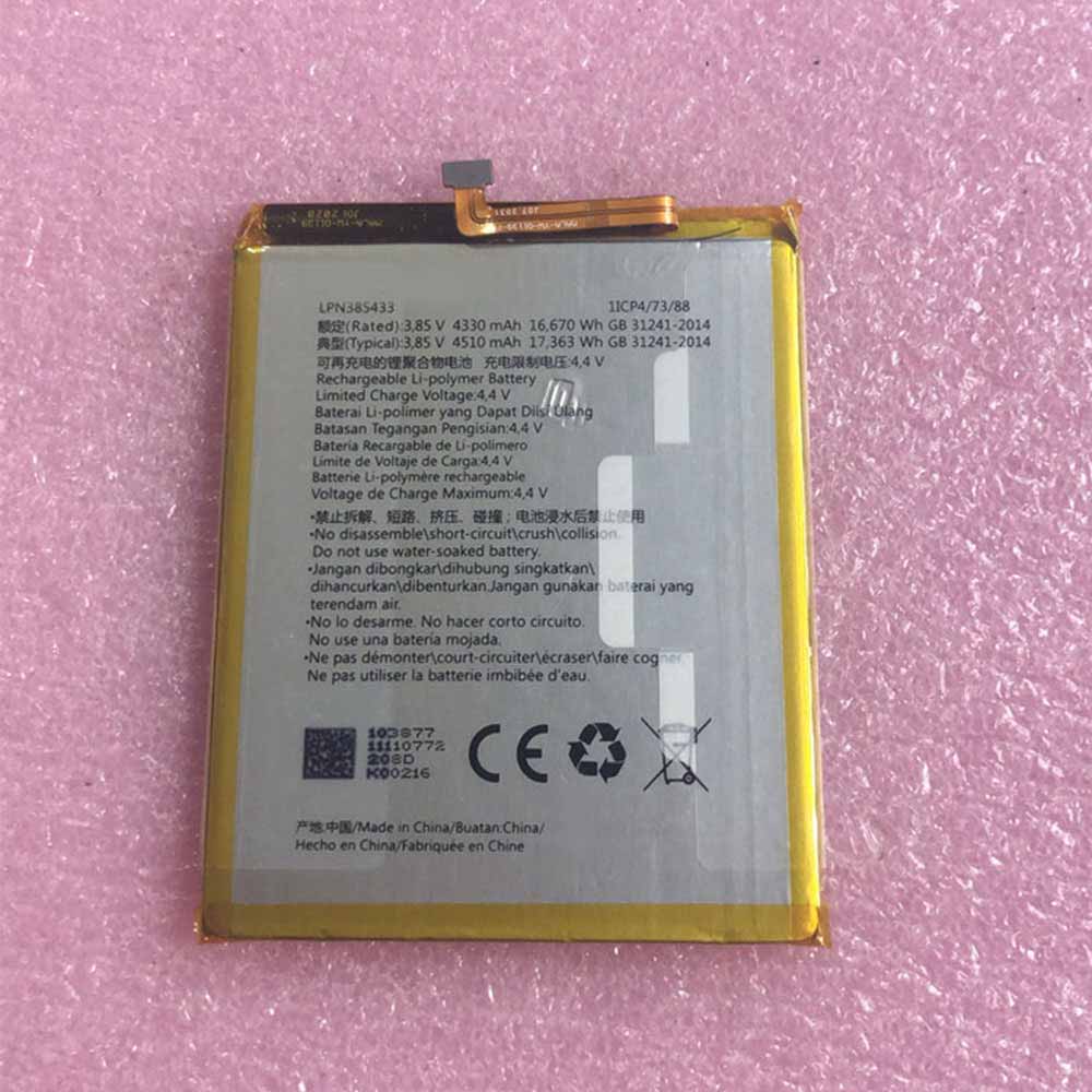 3.85V 4.4V 4330mAh 16.670WH LPN385433 Smartphone Battery for Hisense LPN385433