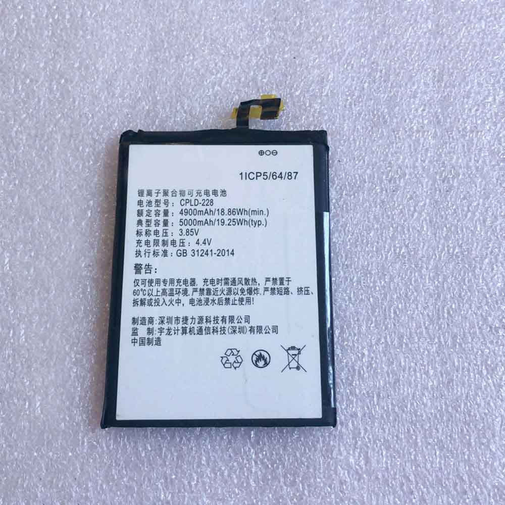 3.85V 4.4V 4900mAh 18.86WH CPLD-228 Smartphone Battery for Coolpad CPLD-228