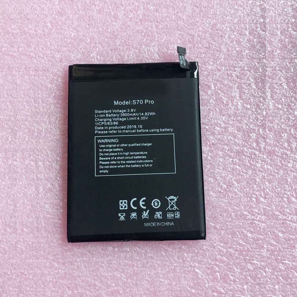 3.8V 4.35V 3900mAh 14.82WH S70-Pro Smartphone Battery for Oukitel S70 Pro