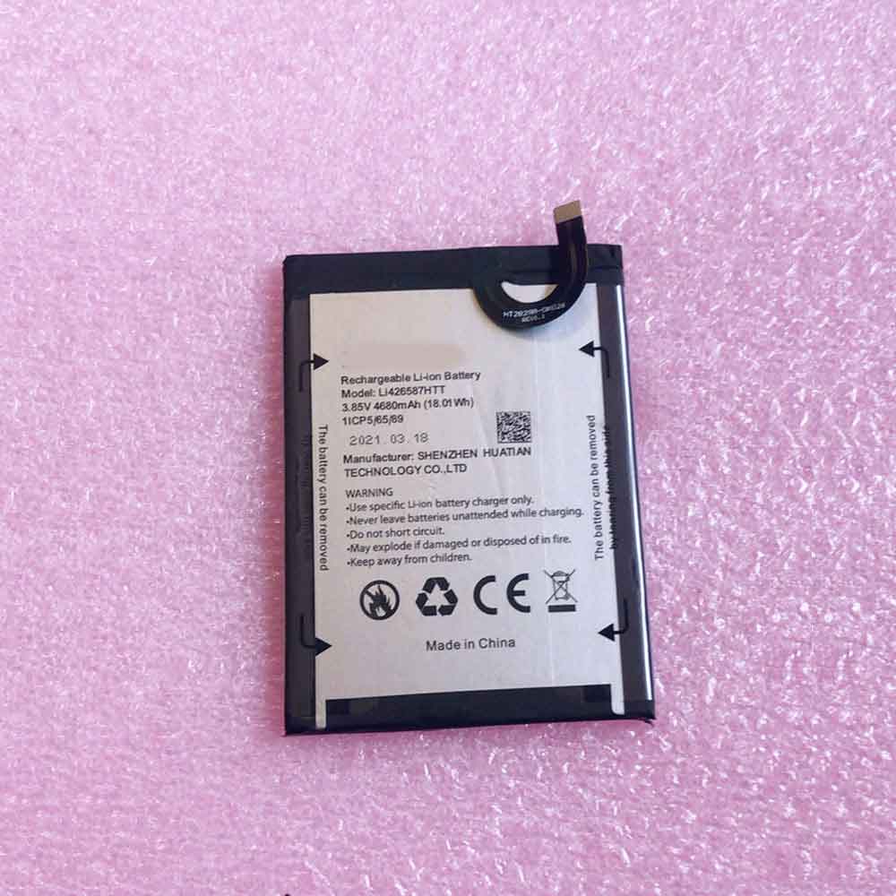 3.85V 4680mAh 18.01WH Li426587HTT Smartphone Battery for Blackview A100