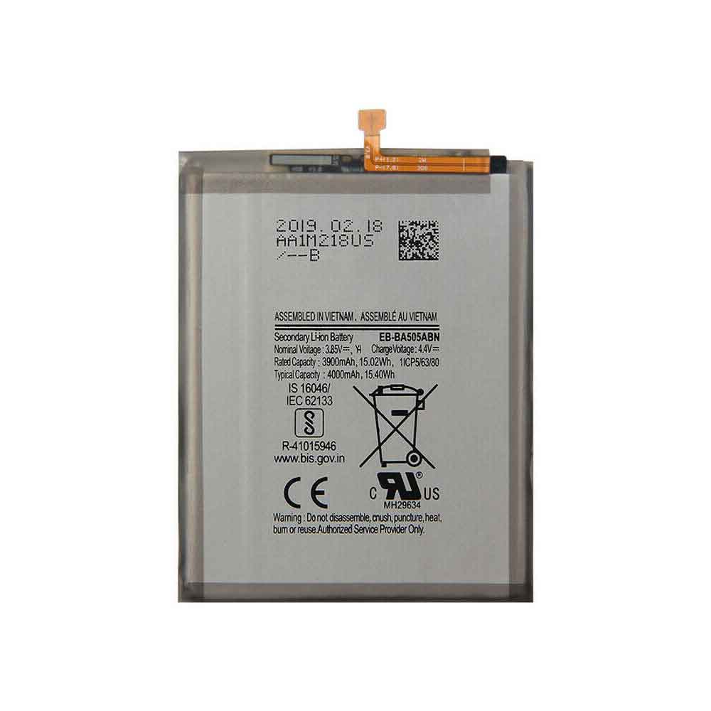 3.85V 4.4V 3900mAh 15.02WH EB-BA505ABU Smartphone Battery for Samsung Galaxy A50 A505F SM-A505F