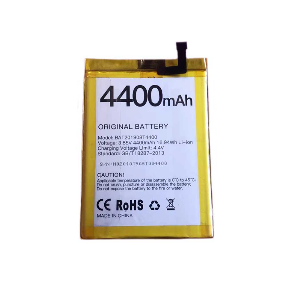 3.85V 4.4V 4400mAh 16.94WH BAT201908T4400 Smartphone Battery for Doogee N20 Pro